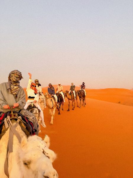 Camel Trekking , featured on the 3-day desert tour from fes to Marrakech.