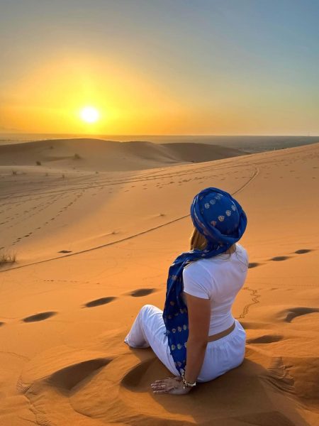 A stunning sunset view, featured on the 3-day trip from Marrakech to fes.