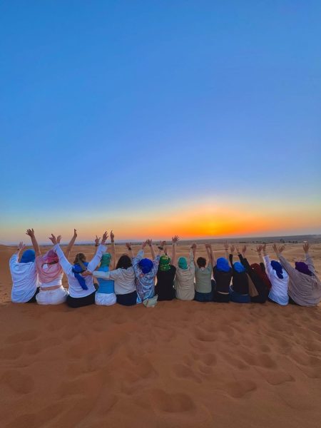 A stunning sunset view, featured on the 3-day tour from Marrakech to Merzouga.