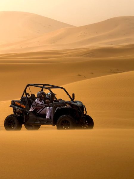 Buggy driving activity during our 3 day Morocco desert tour.