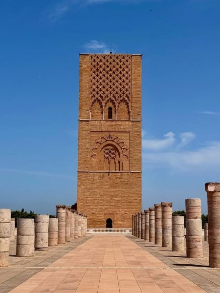 Hassan Tower and Mohammed V Mausoleum in Rabat, Morocco