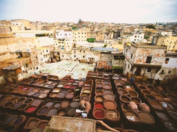 Traditional leather tanneries in the Old Medina of Fes