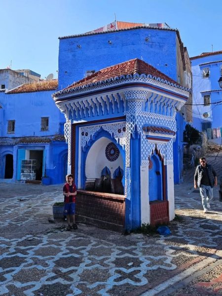 The blue gate of Chefchaouen Medina