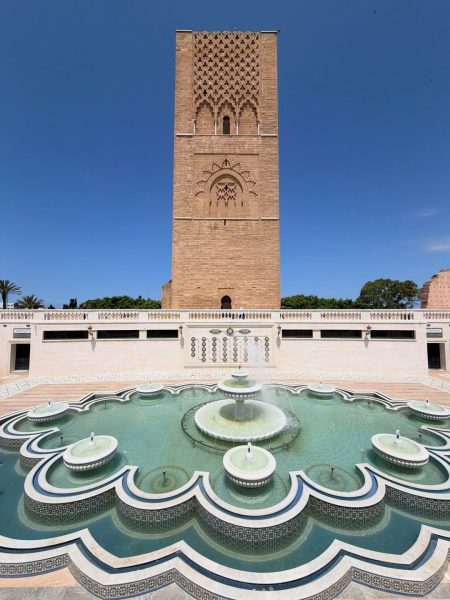 Hassan Tower in Rabat during our 7 days tour from Casablanca