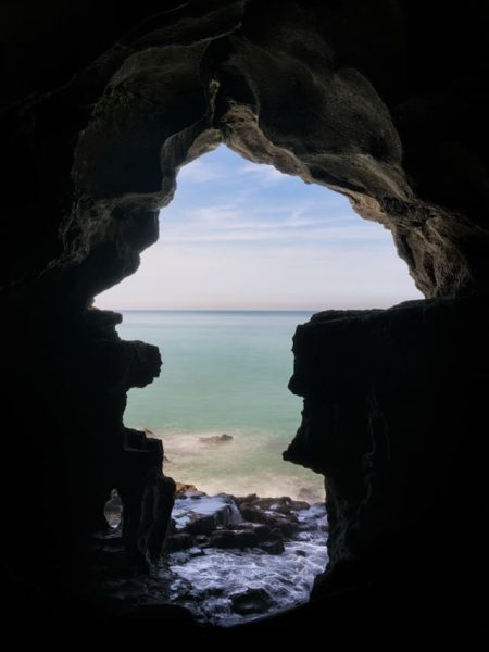 Hercules Cave near Tangier overlooking the Atlantic Ocean in Morocco