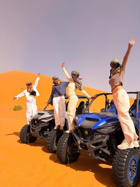 Desert buggy adventure across the sand dunes of Merzouga during a 7-day Morocco itinerary
