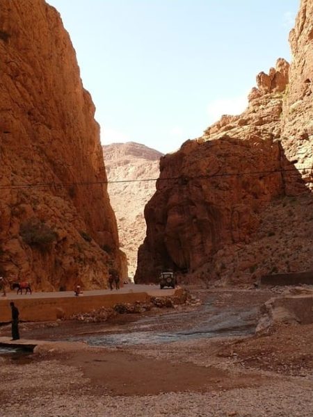 The towering rock walls of Todra Gorges, a highlight of a 10 day Morocco itinerary.